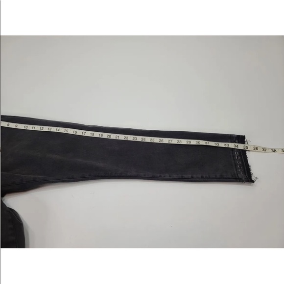Abercrombie & Fitch Jeans Mid Rise Super Skinny Ankle Raw Hem Size 31/ 12 R NEW - Picture 10 of 10
